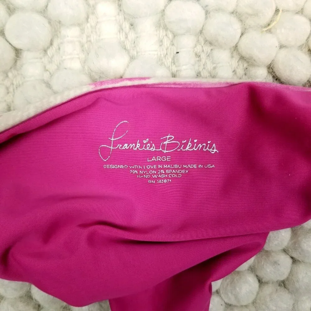 Frankies Bikinis Kaia Set Sherbet Pink Sz Large